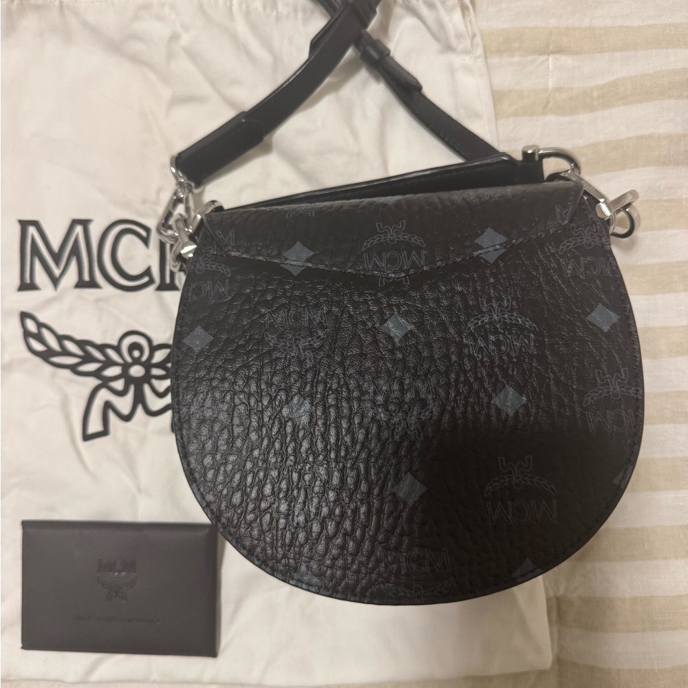 MCM (Black Visetos Patricia Mini Shoulder Bag) - Picture 5 of 14